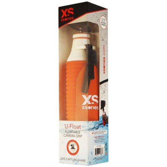 XSories U-Float Floatable Camera Grip with Strap & GoPro Tripod Adapter - Orange - Picture 1 of 3